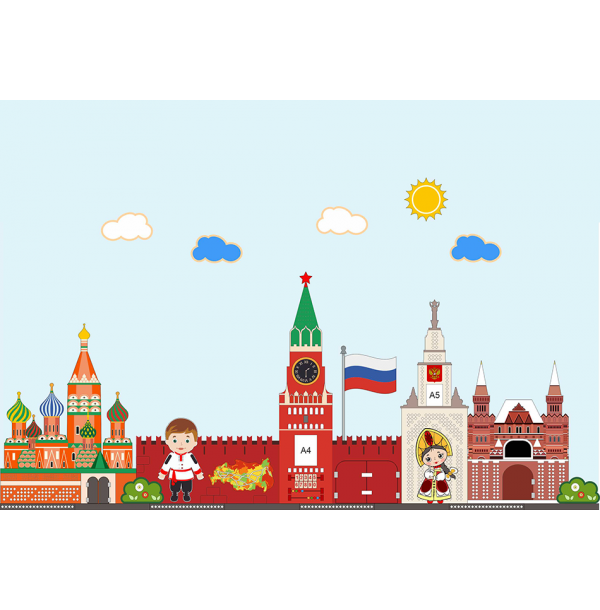 Декоративно-развивающая панель «Россия»